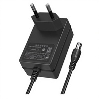 Adaptateur secteur 12V3A en matériau PC, prise coréenne avec certification KC, affichage LED, lampe, décodeur audio, prise EU, câble de 1,5 m