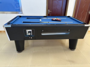 Mesa de <span class=keywords><strong>Billar</strong></span> de Lujo de 7FT/8FT con Monedero, de Cuero y MDF, para Uso Comercial y Doméstico, con Retorno Automático de Bolas - Directo de Fábrica China - Product Image 5