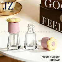 Décoration florale Jinze RTS pour tube de gloss à lèvres, emballage cosmétique en stock