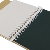 Cahier A4 en Carton Plastique PVC Bande Spirale Cercle Anneau Reliure à Feuilles Mobiles Bobine de Réservation Boîte de Bureau Scolaire Inclus Offset