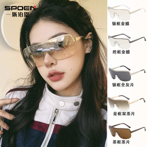SPOEN Sports Sunglasses Full Rim UV400 Gradient Lenses Windproof Cycling Multi Functional Women's <b>Eyewear</b> - Product Image 1