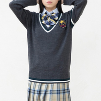 JK bleu marine école logo chandails personnalisé Letterman école pull chandails personnalisés pulls pulls logo personnalisé Maglione