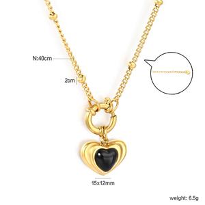 Wholesale Bulk Custom Trendy 18K <b>Gold</b> Plated Round <b>Coin</b> Pendant <b>Necklace</b> for Women Stainless Steel Butterfly Heart <b>Necklace</b> - Product Image 3