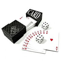 Jeu de cartes à jouer de poker entièrement personnalisé à prix abordable, avec boîte rigide, ensemble d'impression OEM pour jeux de cartes