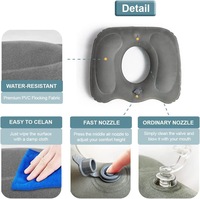 Tapis gonflable Coussin de siège pour soins de santé Coussin de siège pour sciatique coccyx Plaies d'oreiller Forme de beignets Coussin d'assise Soulagement de la douleur Voyage Bureau