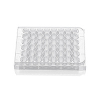Plaques de culture cellulaire en verre à fond plat traitées TC à adsorption ultra-faible, 6, 12, 24, 48, 96 puits, avec support OEM