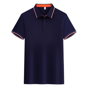 เสื้อโปโลสีขาว แต่งขอบสีตัดกัน แขนสั้น สีพื้น โพลีเอสเตอร์ ชุดยูนิฟอร์ม ชุดทำงาน ใส่ได้ทุกวัน - Product Image 3