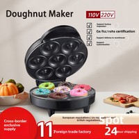 Mini beignet multifonctionnel à sept trous Machine à pain domestique Machine à petit déjeuner transfrontalière électrique en plastique