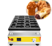 Machine à gaufres électrique populaire en forme de pattes de chat pour la cuisine de rue