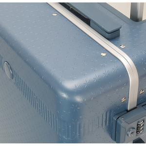 Light Green 20-Inch PC Aluminum Frame Spinner <b>Suitcase</b> Lightweight Carry On Trolley Case For Leisure Travel - Product Image 4