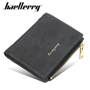 กระเป๋าสตางค์แบบสั้นสำหรับผู้ชาย Baellerry สีดำ กระเป๋าใส่เหรียญแบบมีซิป กระเป๋าสตางค์อเนกประสงค์ทันสมัย - Product Image 1