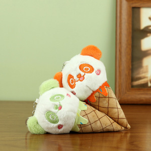 Peluche de Panda con Helado, Adorable y Popular, Personalizable, de Algodón, para Llavero o Decoración de Mochila, 15x8x4cm, Ideal para Fiestas - Product Image 3