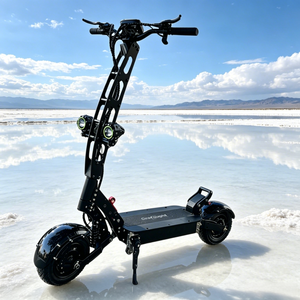 Trottinette électrique Geofought R6 11 pouces, route/tout-terrain, batterie lithium 60V 30AH 40AH, moteur double brushless 6000W, autonomie 60-120 km - Product Image 1
