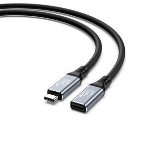 Cable de extensión USB4 <span class=keywords><strong>USB</strong></span> <span class=keywords><strong>C</strong></span> macho a hembra (coaxial)-PD240W 5A Carga rápida 40Gbps Cable de datos de alta velocidad - Product Image 1