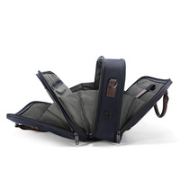Sac pour ordinateur portable bleu de luxe pour hommes d'affaires, 16 pouces, fermeture éclair, portable, imperméable, en nylon, grande capacité, mallette cadeau