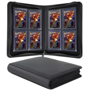 Carpeta para Tarjetas Coleccionables de 4 Bolsillos, Álbum de Colección con Cierre de 128 Bolsillos para Tarjetas Coleccionables - Product Image 4