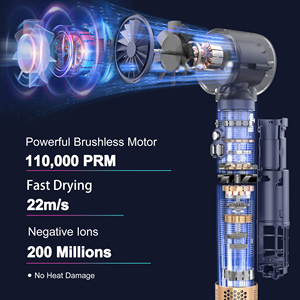 Styler multifonction professionnel <span class=keywords><strong>Supera</strong></span> 6 en 1, sèche-cheveux et boucleur automatique, lisseur, moteur sans balais, 110 000 tr/min, 1200 W - Product Image 3
