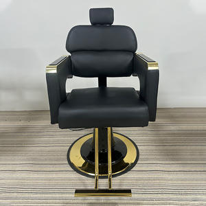 Nieuwe Witte Salon Gegalvaniseerde Metalen Stoel Haar Knippen Kleur Haarlift Eenvoudige Lederen Omkeerbare Kappersstoel - Product Image 5