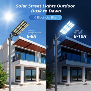 Lampadaire Solaire Tout-en-un 7000K Super Lumineux Grand Format IP65 Intégré Étanche pour Extérieur - Product Image 6