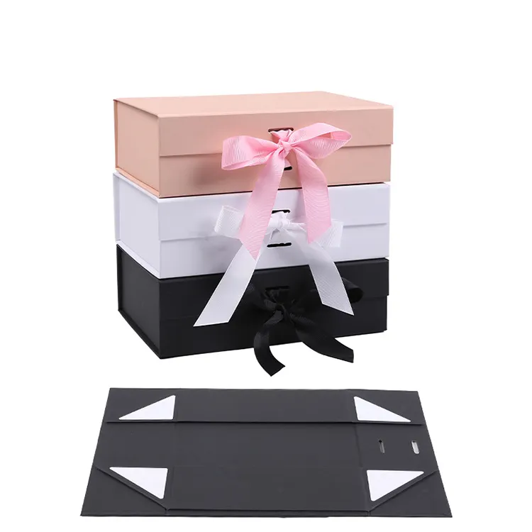 Recyclable Luxury Collapsible Paper Foldable Magnetic Gift Box Garment Costume Apparel Clothing T-shirt Clothes Packaging Box
