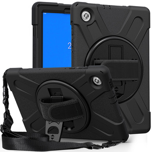 Pour tablette Lenovo Tab M10 Plus <span class=keywords><strong>TB</strong></span>-<span class=keywords><strong>X606F</strong></span> <span class=keywords><strong>TB</strong></span>-<span class=keywords><strong>X606X</strong></span>, design sportif, sangle de maintien avec support rotatif à 360 degrés - Product Image 2