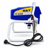 Pulvérisateur de peinture sans air électrique OEM CE haute pression 3000 PSI 1200W à débit variable, machine de pulvérisation portable pour texture murale
