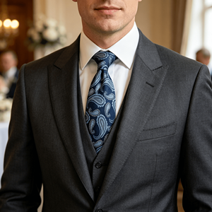Skinny Neck <b>Ties</b> Wholesale Mens Custom Necktie <b>Polyester</b> Woven Tropical Leaf Floral Men Best <b>Ties</b> - Product Image 1