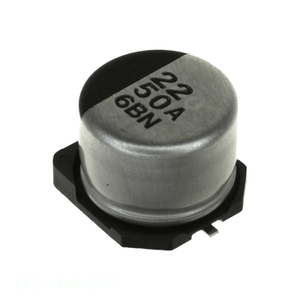 ตัวเก็บประจุแบบติดบนพื้นผิว 22 ไมโครฟารัด ECE-V1HA220P CAP ALUM 22UF 20% 50V SMD จากผู้ผลิต - Product Image 1