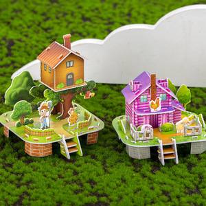 3D Stereoscopic DIY <strong>Manual</strong> Model House <strong>Jigsaw</strong> Puzzle Toy Educational Toys for Boys and Girls