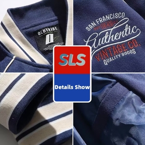 Nhà Máy Tùy Chỉnh Chất Lượng Cao Thiết Kế Bóng Chày Áo Khoác Varsity Áo Khoác Máy Bay Ném Bom Letterman Chenille Thêu Cao Đẳng Áo Khoác Cho Nam Giới - Product Image 2