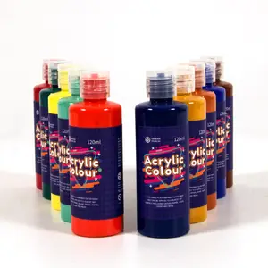 Professional Acrylic Paint Set Customized Non Toxic Multi Color 24 Painting Art Glass Time Storage Surface School Packaging Easy