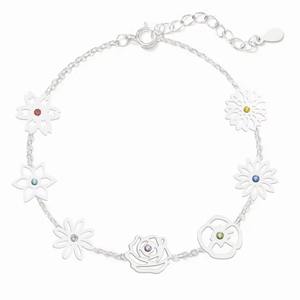 SongYi Personnalisable DIY Or <span class=keywords><strong>Bracelet</strong></span> Dainty <span class=keywords><strong>Naissance</strong></span> Fleur Bijoux pour <span class=keywords><strong>Maman</strong></span> Mode Charme Bracelets - Product Image 5