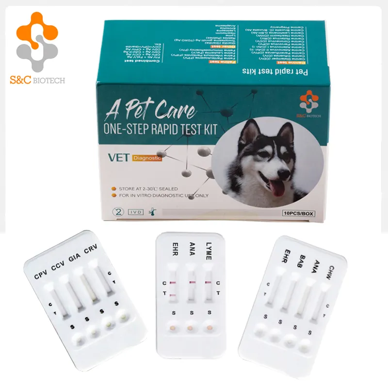 Vendas!!! Pet cuidados veterinários teste Anaplasmas Ab + Ehrlichia Ab Combinada Rapid Test Kit