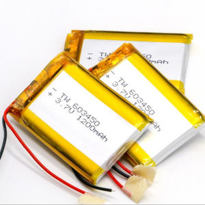 Wholesale lithium polymer battery 3,7 V 1200mAh 603450 for GPs - Product Image 1