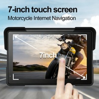 Navegador para Motocicleta con Pantalla de 7' Resistente al Agua IP67, con CarPlay Inalámbrico, Android Auto, TPMS, BSD y Cámara para Tablero, Compatible con Todas las Motocicletas