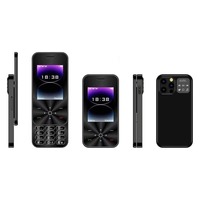 Teléfono Plegable I18 Pro 2G GSM Doble SIM, Grabación de Llamadas, Marcación Rápida, Radio FM, Teléfono Móvil Pequeño Tipo Flip, Dispositivo con Función Tipo C