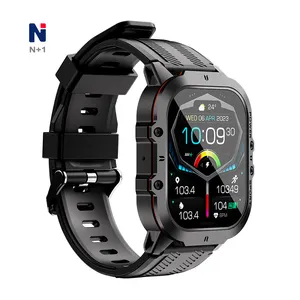 Neue Produkte Zink legierung NLD02 AMOLED Screen Smart Watch Reloj Inteli gente 1ATM wasserdichte Smartwatch für die Gesundheit