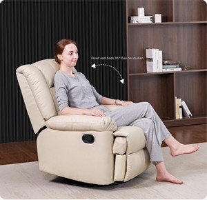 Echtes Leder Power-Relaxsofa-Set, Öko-Leder Relaxsessel für Luxus-Heimkino und Wohnzimmer - Product Image 2