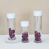 Conteneur en PET à parois épaisses de 30 ml, 50 ml, 100 ml pour crèmes cosmétiques et soins de la peau avec couleur et logo personnalisables