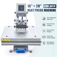 Presse à chaud semi-automatique magnétique à tiroir coulissant robuste pour t-shirts
