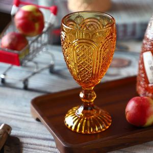 245ml Amber Color Champagne <b>Goblet</b> Glassware Nordic Juice Drinking <b>Wine</b> Glasses <b>Goblets</b> - Product Image 1