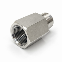 Raccords de tuyauterie en acier inoxydable 304, filetage mâle hexagonal CNC, haute pression 3000 PSI, 1/2 pouce, 50 mm, pour barres hexagonales, raccord d'extension