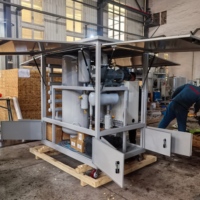Machine de purification d'huile de transformateur sous vide automatique à écran tactile PLC Modèle ZJA CE