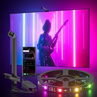 Bande lumineuse LED de 9,8 pieds pour téléviseur intelligent de 40 à 50 pouces avec rétroéclairage LED et dispositif de sélection de couleur RVB