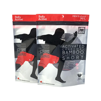 Sacs à fermeture éclair personnalisés avec logo imprimé en gravure, pochettes en plastique à fermeture boutonnée pour l'emballage de vêtements de compression pour hommes