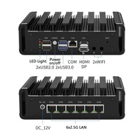 Firewall Mini Router 12th Gen In-tel N100 i5 i7 1185G7 Pentium 7505u 2,5G 6X I226-v Lan Ddr5 HD DP Industrial Fanless Mini Pc