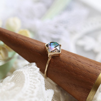 Série de pierres précieuses plaquées or 14 carats en argent sterling 925 \ coquille d'ormeau + anneaux en cristal pierre naturelle pour les femmes de haute qualité