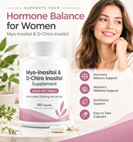 Complément de Myo-Inositol et D-Chiro-Inositol pour Femmes 2050mg par Portion, Rapport Idéal 40:1, Équilibre Hormonal pour Femmes