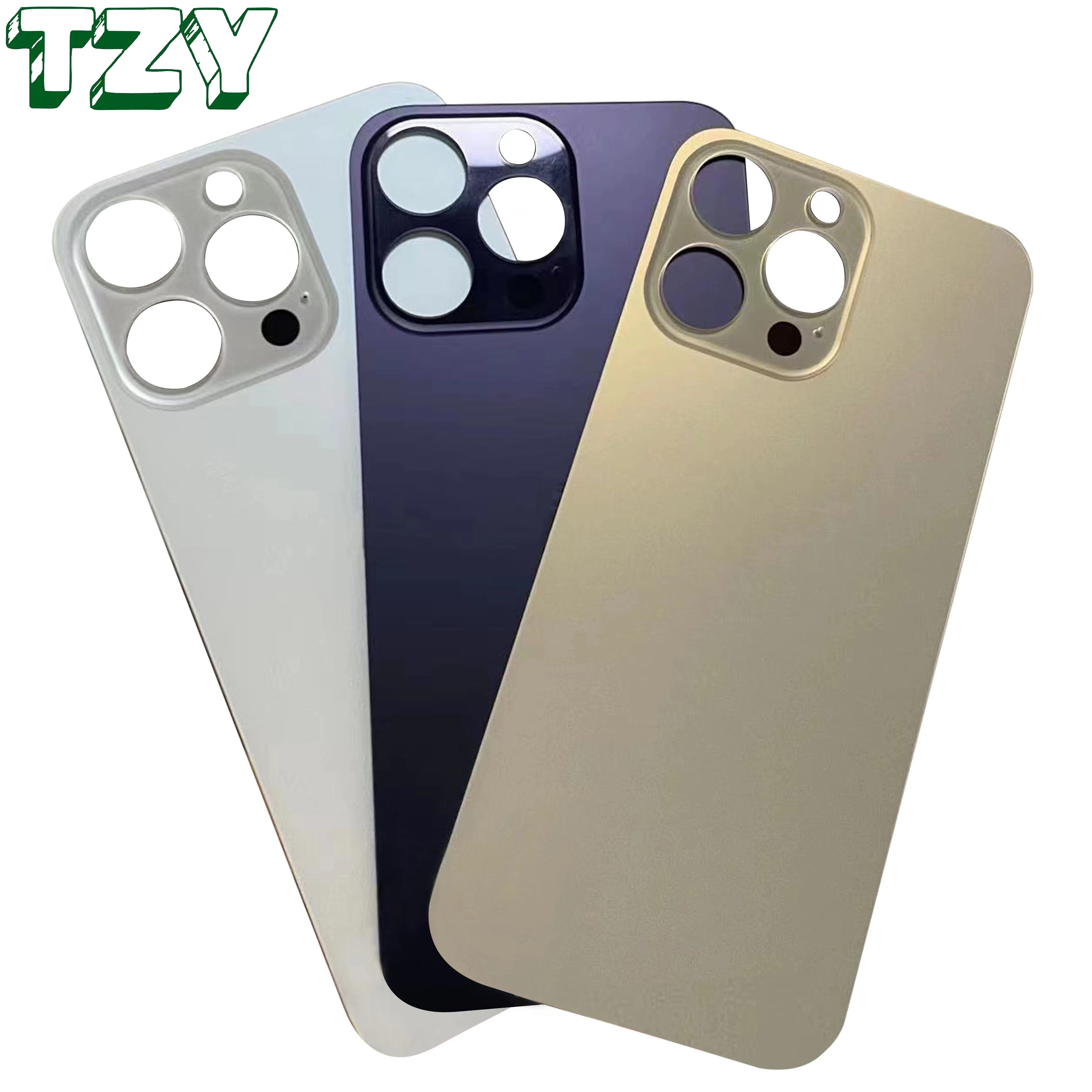 Хорошее качество с большими отверстиями, кулоны А-стеклянная крышка для аккумуляторного отсека для iPhone 14 14 Pro 14 Pro Max 14 плюс с большими отверстиями, кулоны А-задняя дверь