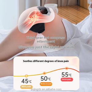 Enveloppe de genouillère chauffante électrique Rechargeable confort avec massage soulagement de la douleur Vibration masseur de genou chauffant - Product Image 4